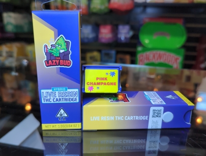 The Lazy Bud Pink Champagne 1g Live Resin Cartridge