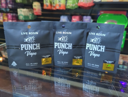 Punch GMO 1g Live Rosin (AIO) Cartridge
