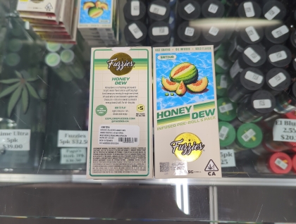 Fuzzies 5pk Honeydew 2.5g Diamond Infused Preroll