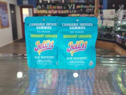 BRIGHT LIGHTS Blue Raspberry 100mg Gummies