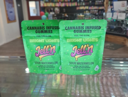 BRIGHT LIGHTS Sour Watermelon 100mg Gummies