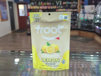 Froot lemon THCv 1:1 100mg gummy Edibles