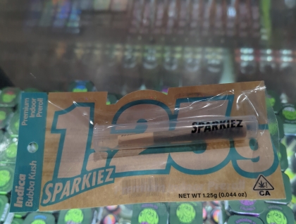Sparkiez Bubba Kush 1.25g Preroll