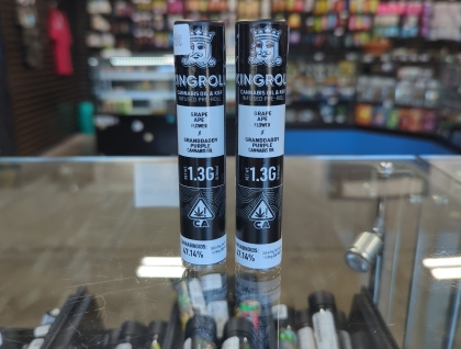 Kingroll Grape Ape x Granddaddy Purple 1.3g Infused Preroll
