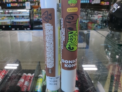 Greenline Donkey Kong 1g Infused Preroll
