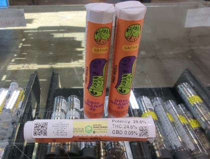 Greenline Dosi-Orange #9 1g Preroll