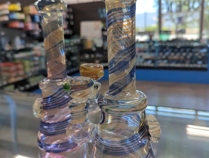 Fumed Rig with Flower Pendant