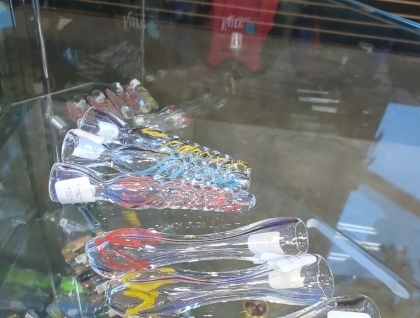 3" Striped Glass Chillum