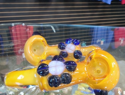 4" Gold Fumed Glass Pipe