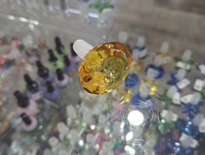 14.5mm Male Colored Glass On Glass Bowl