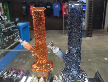 9.5" Rock Wall Glass Straight Shooter Water Pipe
