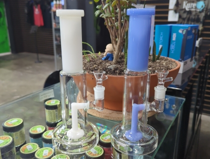 10" Stemless Glass on Glass Colorful Water Pipe