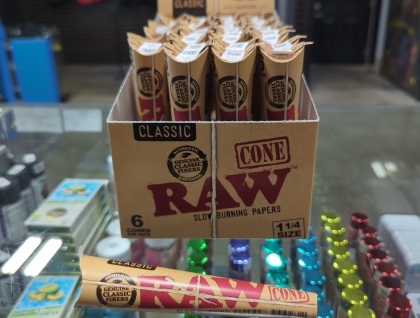 Raw 1 1/4" 6pk Cones