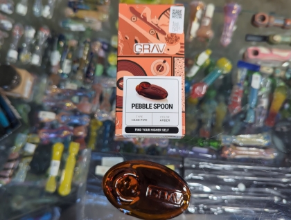 3" GRAV Pebble Spoon Amber