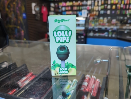 4.5" BigFun Glass Lollipipe Green