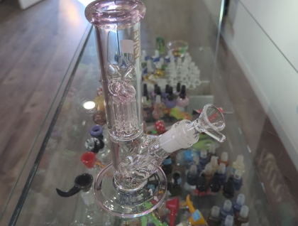 EVRST glass on glass straight shooter 8.5 waterpipe w/ tree perc 1g Glass