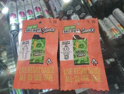 Dime Bag Dante's Inferno 1g Live Resin All In One