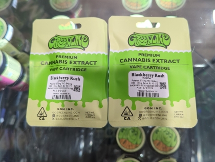 Greenline Blackberry Kush 1g Cartridge