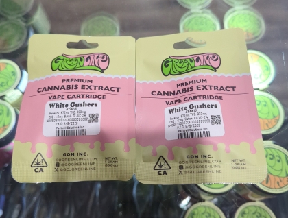 Greenline White Gushers 1g Cartridge