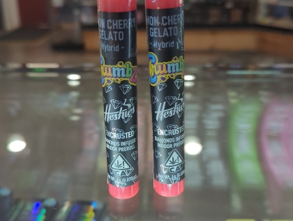 CRUMBZ Lemon Cherry Gelato diamond encrusted 1g pre roll