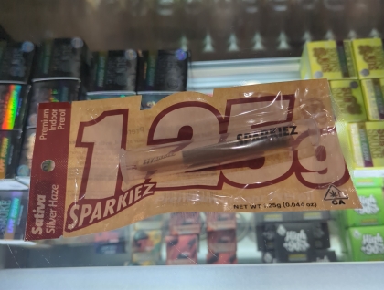 Sparkiez Silver Haze 1.25g Preroll