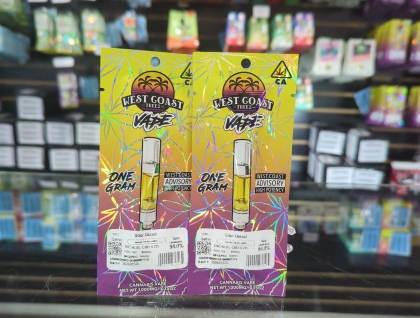 West Coast Treez Sour Diesel 1g Cartridge