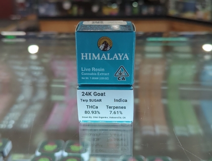 Himalaya 24K Goat 1g Live Resin Sugar