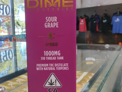 Dime Industries Sour Grape 1g Cartridge