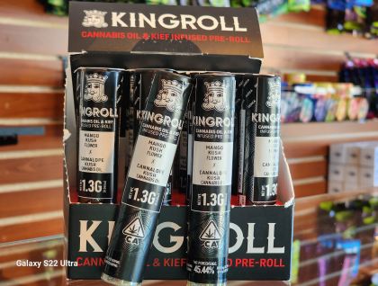 Kingroll Mango Kush x Cannalope Kush 1.3g Infused Preroll