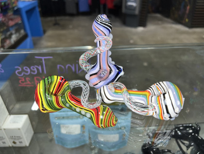 USA Color Wig Wag Pipe with Horn