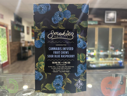 Smokiez Sour Blue Raspberry 100MG