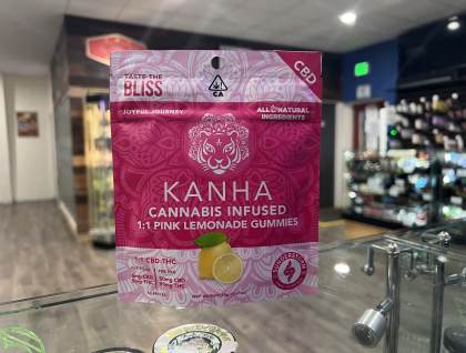 Kanha CBD 1:1 Pink Lemonade Gummies 100mg