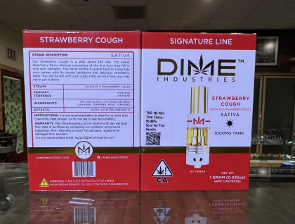 Dime Industries Strawberry Cough 1g Cartridge Tank