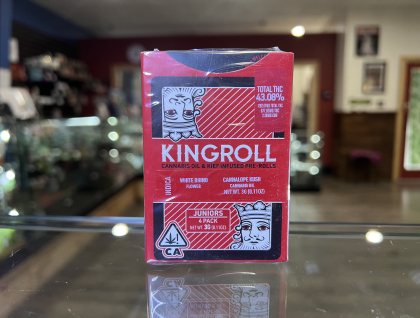 Kingroll Jr. White Rhino x Cannalope Kush 0.75g Infused Preroll 4-Pack