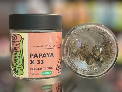 Greenline Papaya x 33 3.5g Indoor Flower