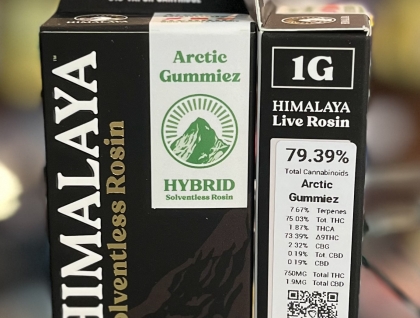 Himalaya Arctic Gummiez 1g Solventless Rosin Cartridge