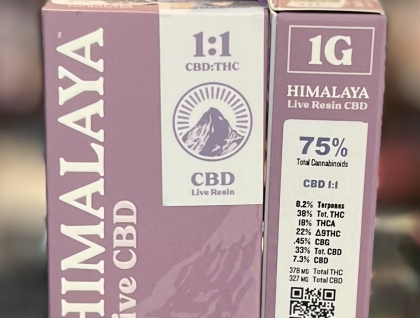 Himalaya CBD 1:1 Live Resin Sauce 1g Cartridge