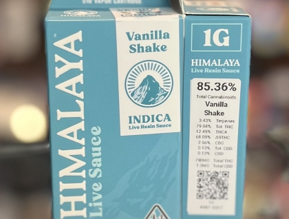 Himalaya Vanilla Shake 1g Live Resin Cartridge