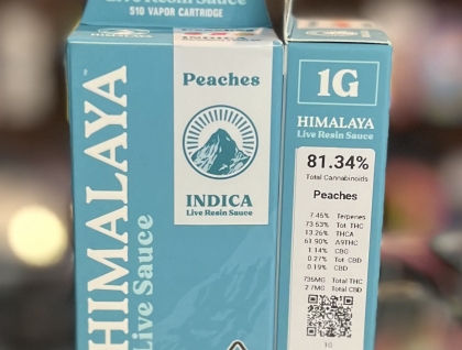Himalaya Peaches 1g Live Resin Cartridge