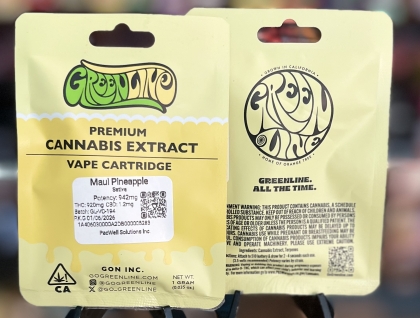 Greenline Maui Pineapple 1g Cartridge