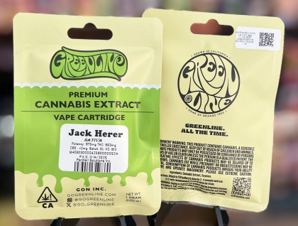 Greenline Jack Herer 1g Cartridge