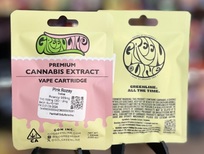 Greenline Pink Rozay 1g Cartridge