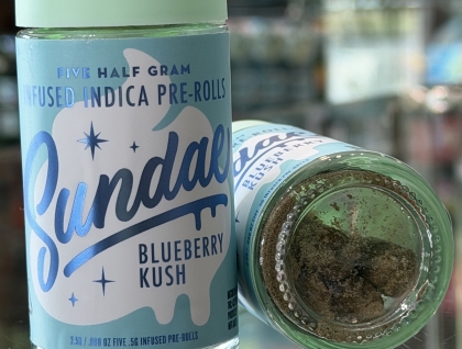 Sundae Blueberry Kush .5g Infused Preroll 5pk