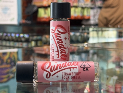 Sundae Strawberry Sour Diesel .5g Infused Preroll