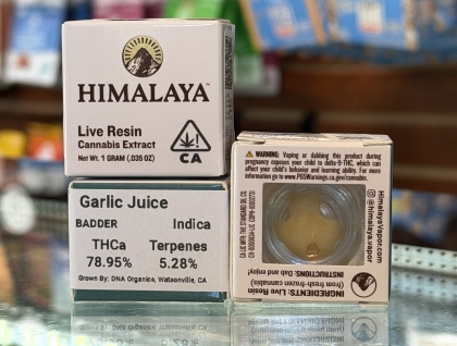 Himalaya Garlic Juice 1g Live Resin Badder