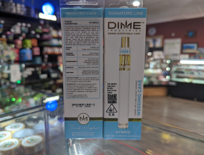 Dime Industries Wedding Cake 600mg Disposable Cartridge