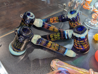 Gold Spotted Blue Bubbler