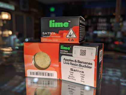 Lime Apples & Bananas Live Resin Budder 1g Concentrate