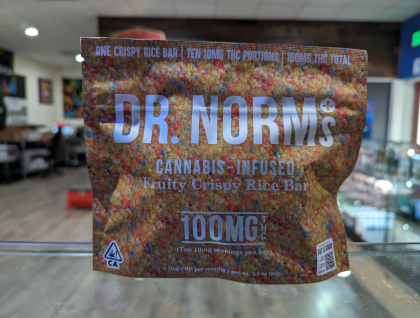 Dr. Norm's 100mg Fruity Rice Krispy Treat