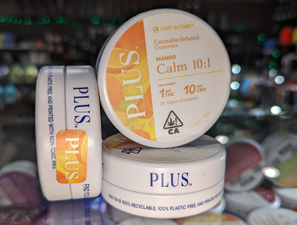Plus Calm Mango Gummies 10:1 CBD/THC 220mg